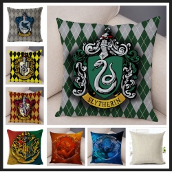 Kissenbezug 45x45 Hogwarts Gryffindor Slytherin Hufflepuff Ravenclaw H.Potter