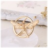 Spotttölpel Mockingjay Brosche Hunger Spiele *New Design 3* Anstecker - Die Tribute von Panem - altgold/bronze